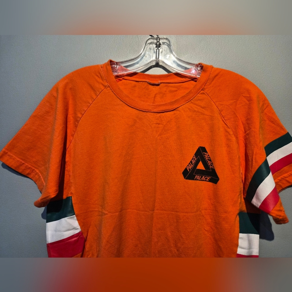 Palace Orange with stripes Graphic T-Shirt | Size Large - Picture 3 of 5